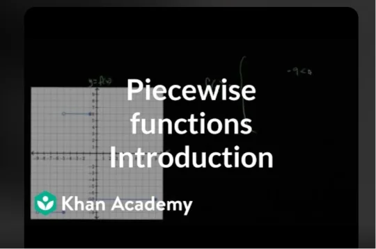 Khan Academy - Piecewise functions Introduction